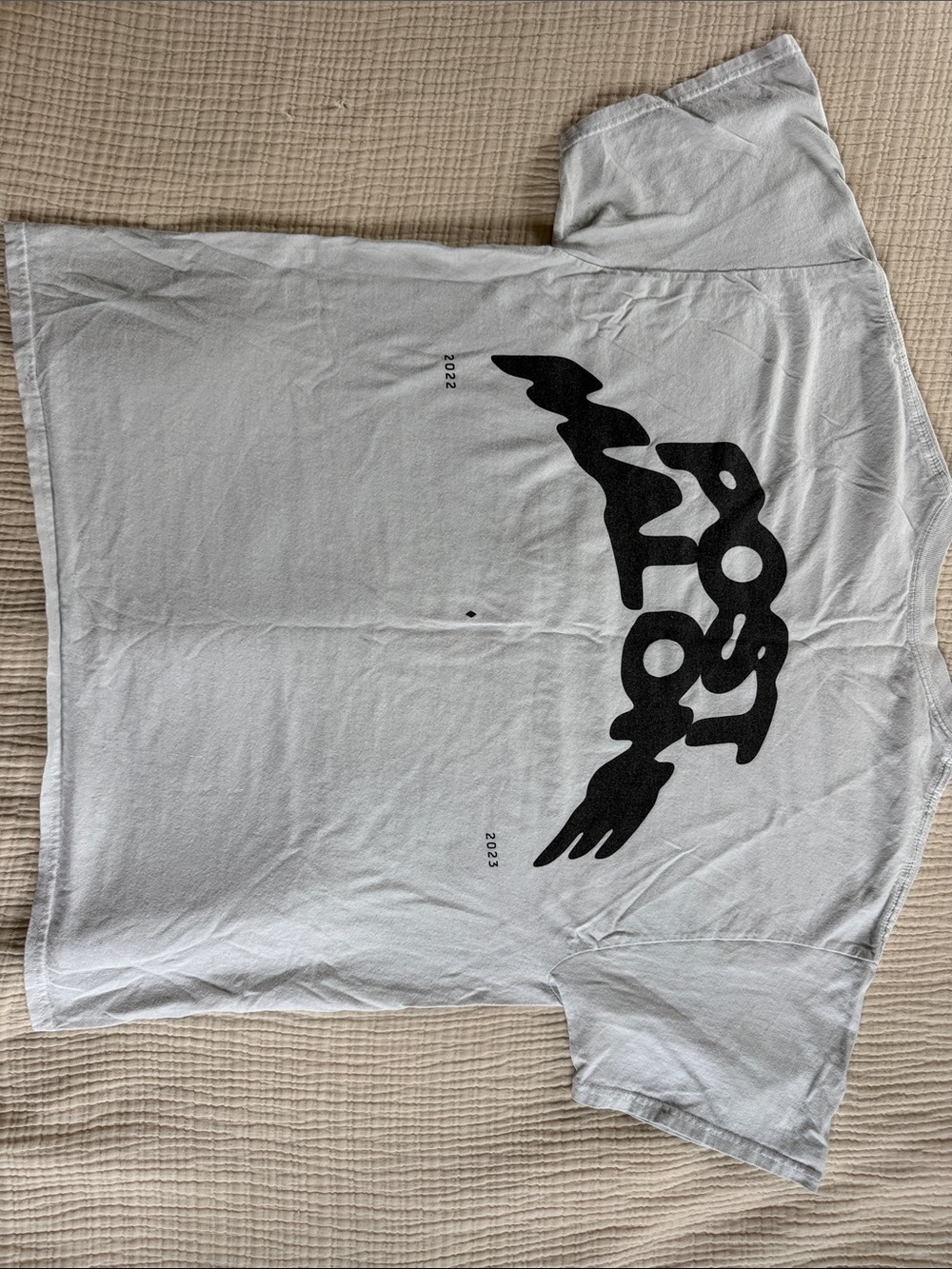 Post Malone white Short Sleeve Tee with Bold Black Graphic